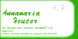 annamaria heuter business card